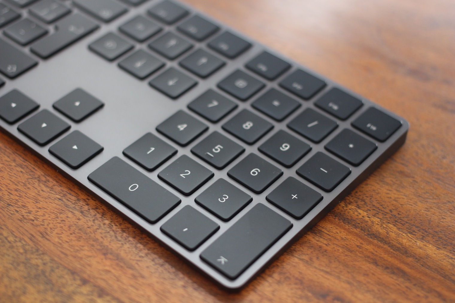 black keyboard numeric section