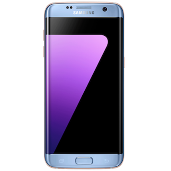 blue smartphone side view