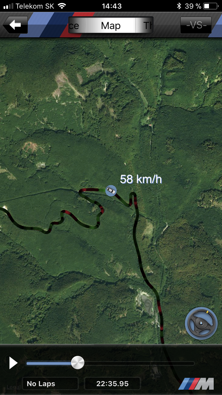car speed map forest