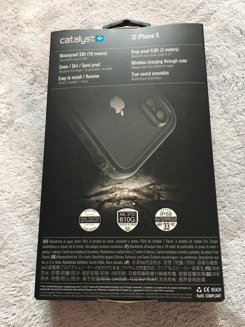 catalyst iphone x case box back