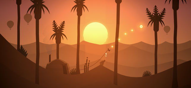 desert sunset landscape