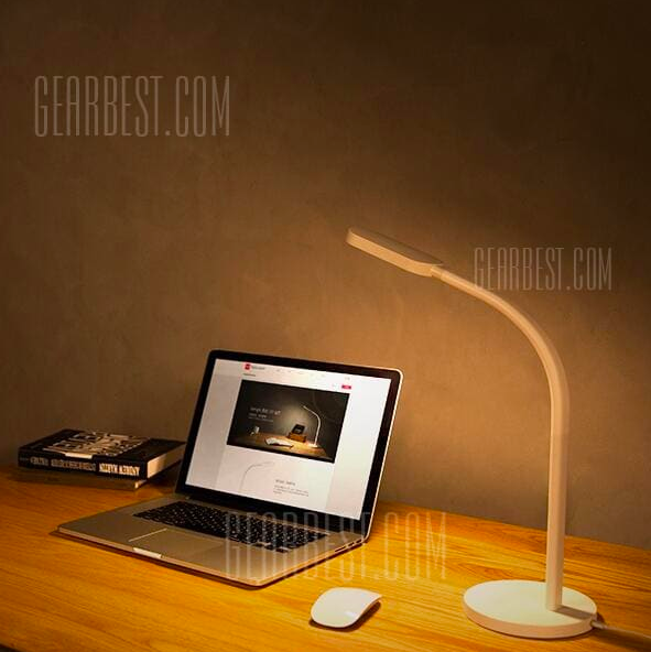 desk lamp with laptop