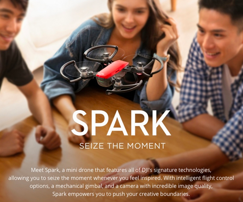 dji spark drone promo