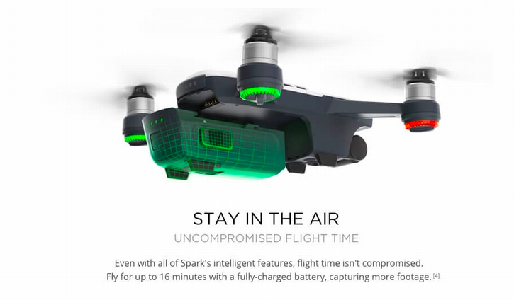 dji spark stay in air