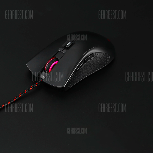 gaming mouse on black surface