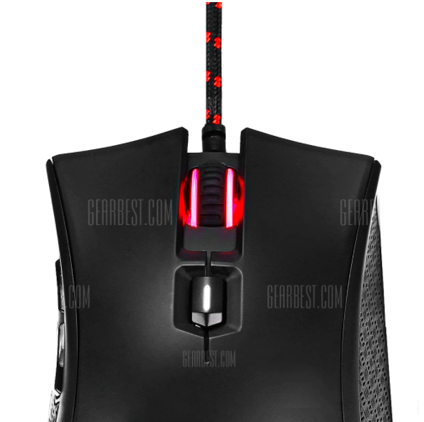 gaming mouse scroll wheel closeup