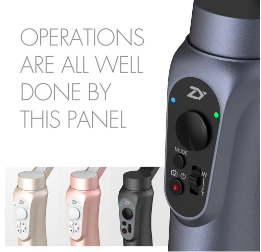 gimbal control panel