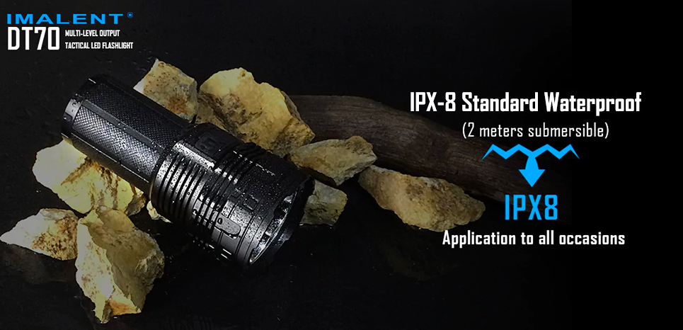 imalent dt70 flashlight waterproof