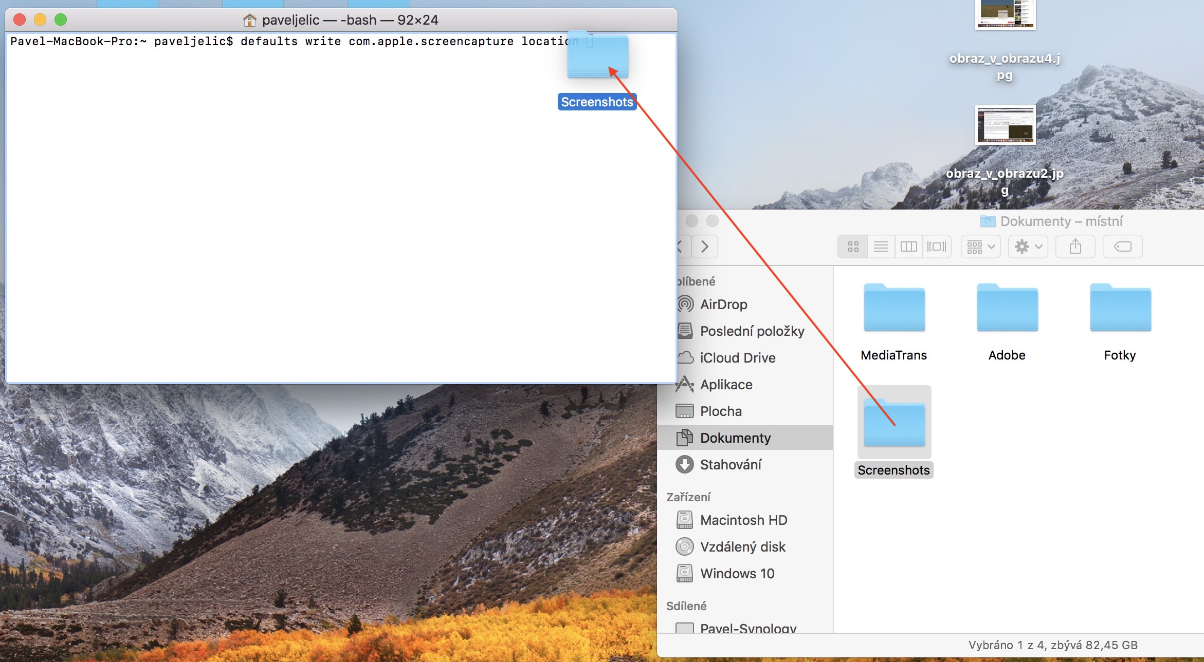 mac terminal screenshot location