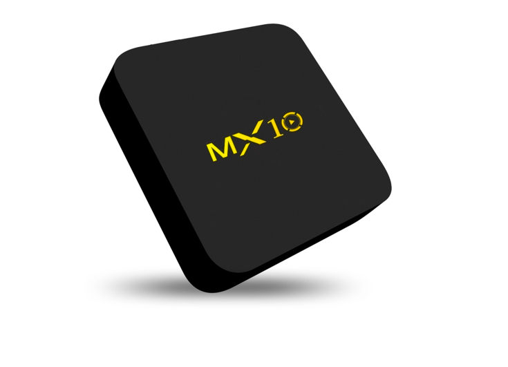 mx10 tv box angled view