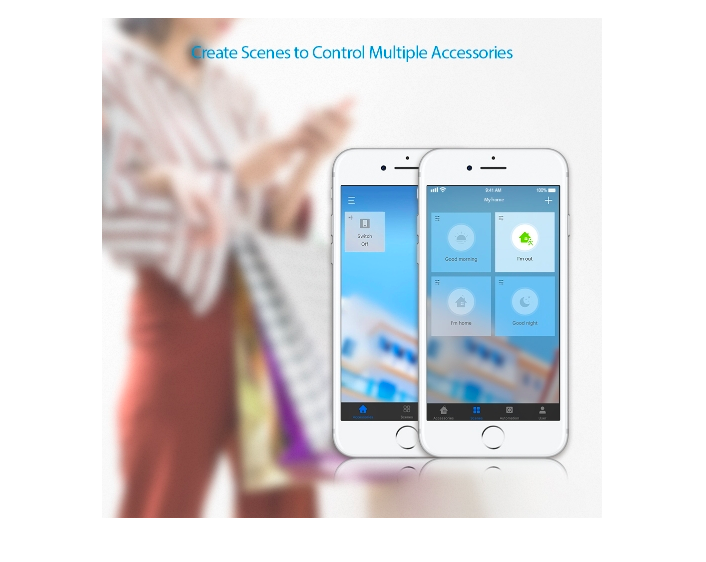 smart home app interface