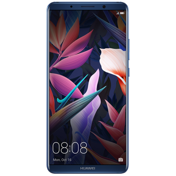 smartphone with floral wallpaper