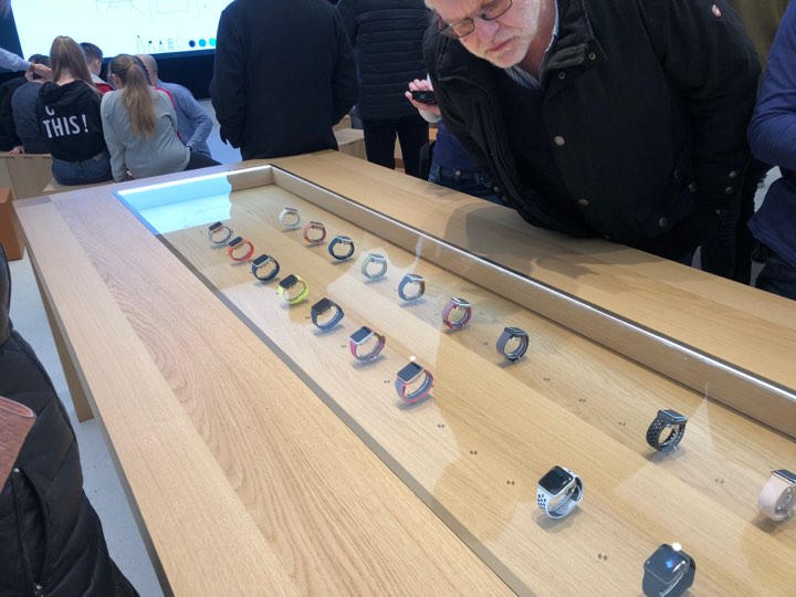 smartwatches on display