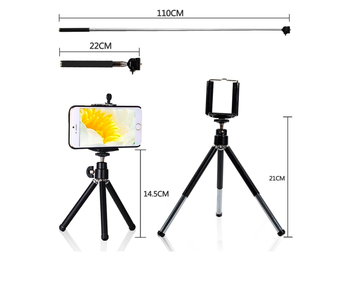 tripod and phone holder