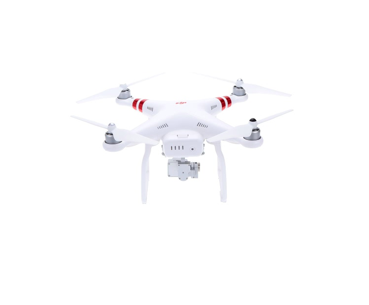white drone back view