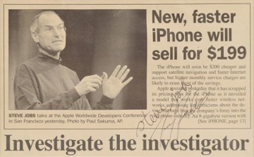 24877 33008 Jobs Signed Newspaper Article l