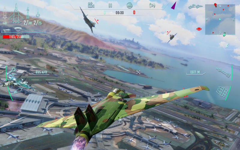 air combat gameplay airport