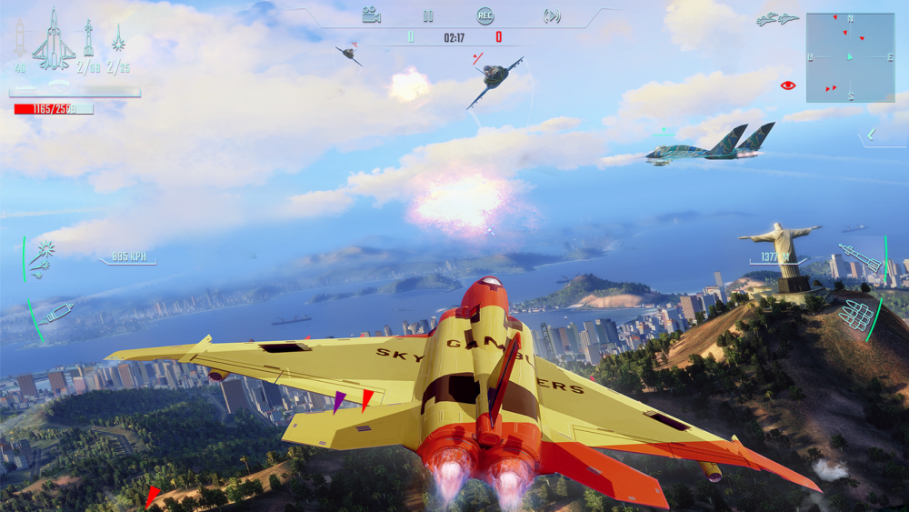 air combat gameplay city