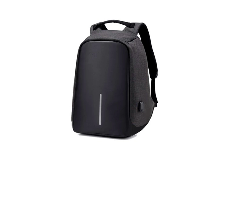 anti theft backpack black