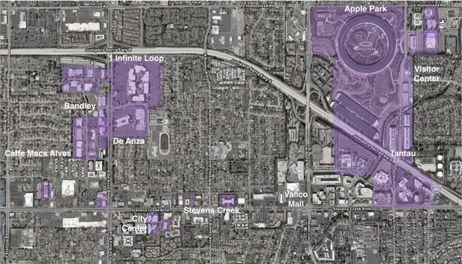 apple park map overview