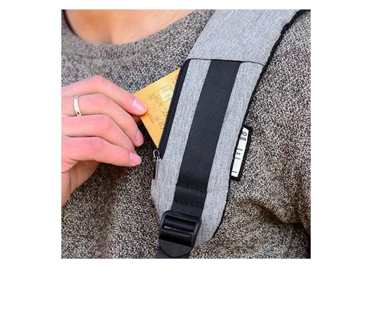 backpack strap pocket card