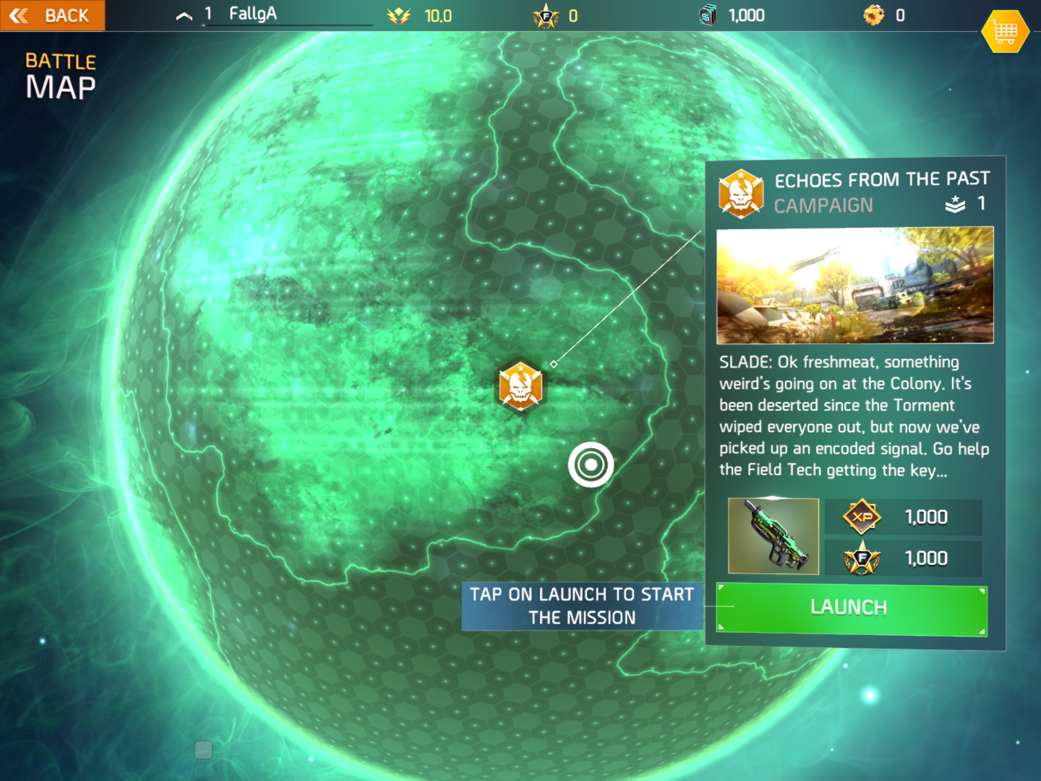 battle map interface