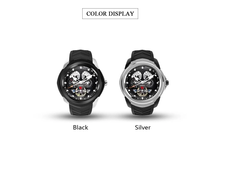 black silver smartwatch color display
