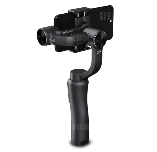 black smartphone gimbal side view
