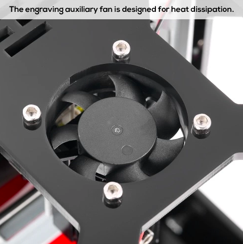 engraving machine auxiliary fan
