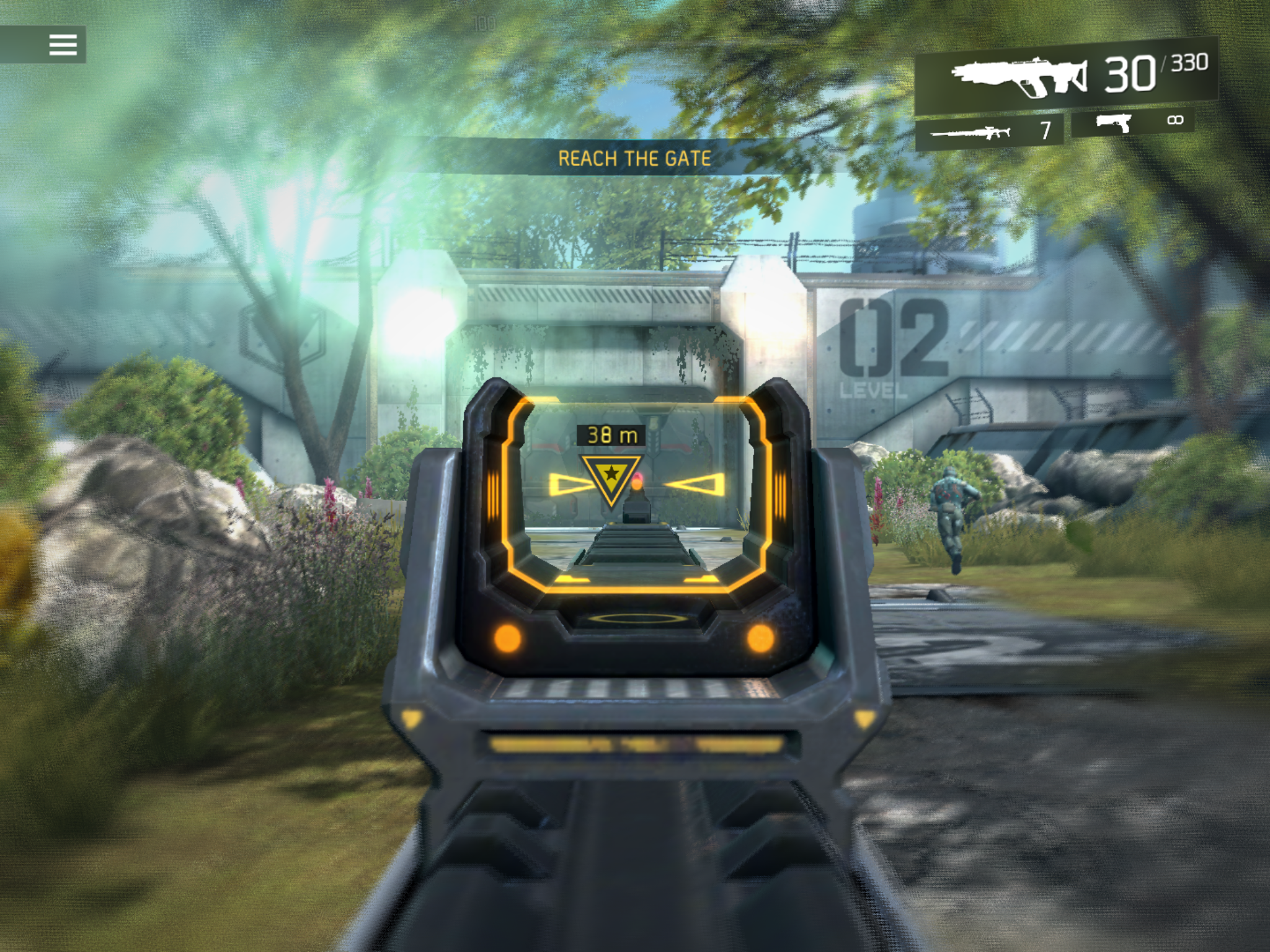 first person shooter view