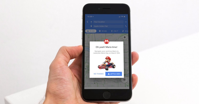 google maps super mario mockuuup