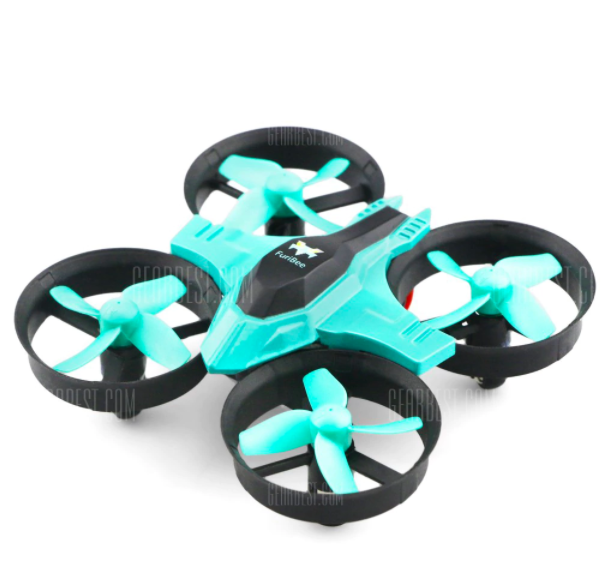 green mini drone