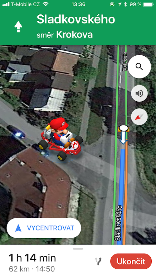 mario kart navigation street view
