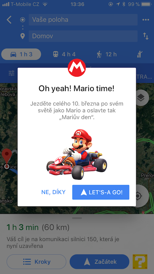 mario time google maps