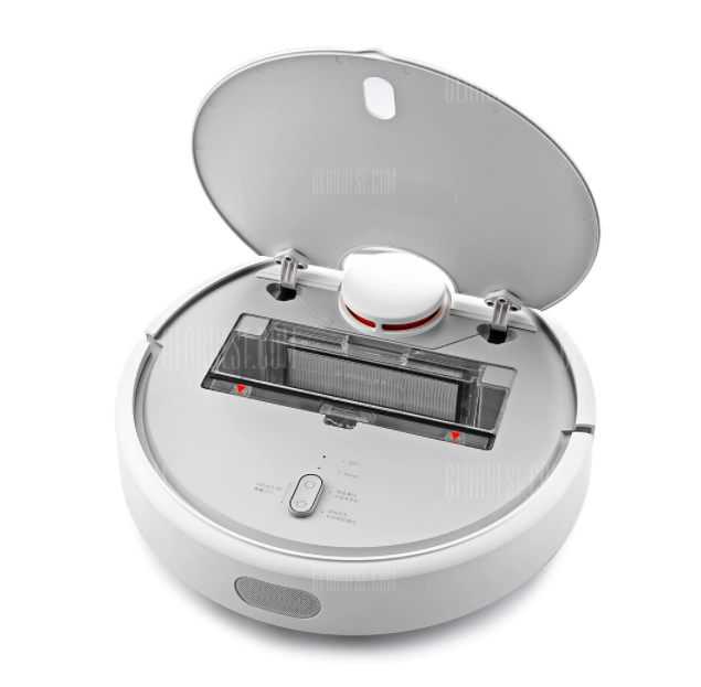 robot vacuum open lid