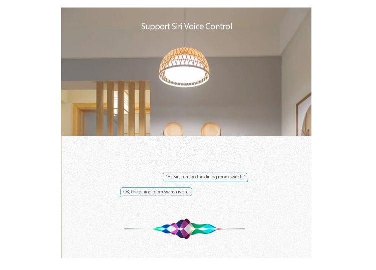 siri voice control light