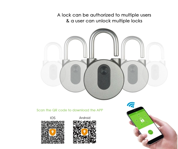 smart padlock multiple users
