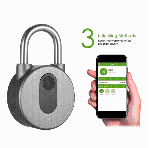 smart padlock unlocking methods