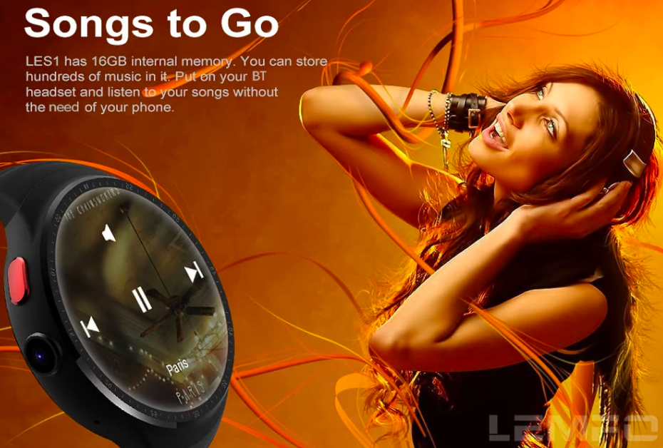 smartwatch music advertisement