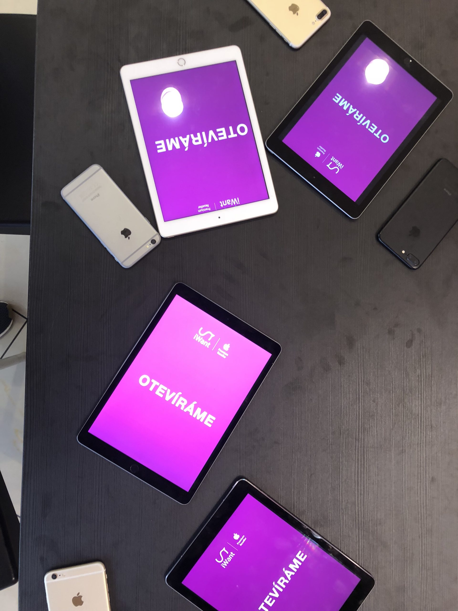 tablets and phones display