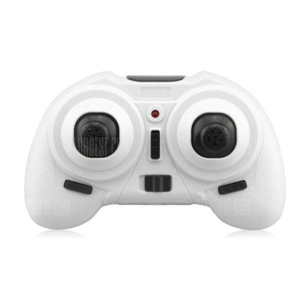 white drone controller back