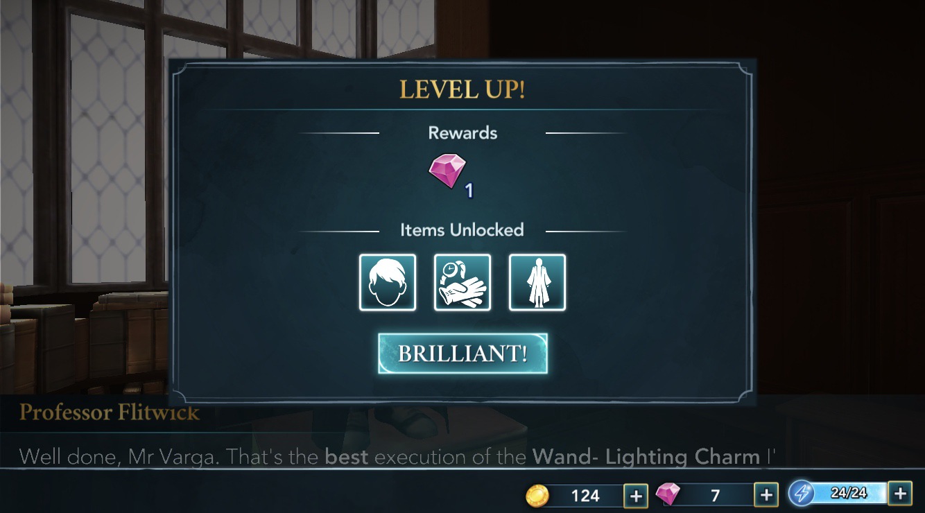 animated level up screen