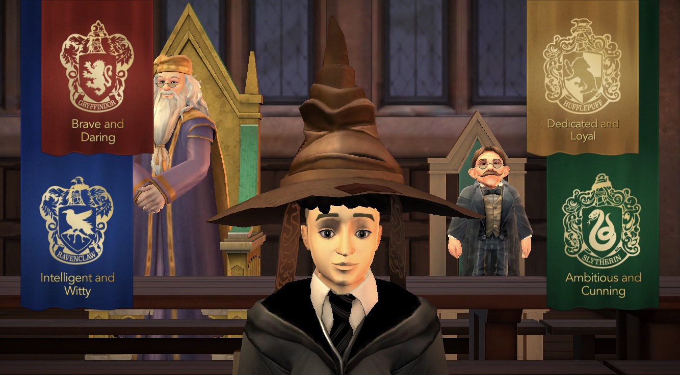 animated sorting hat ceremony