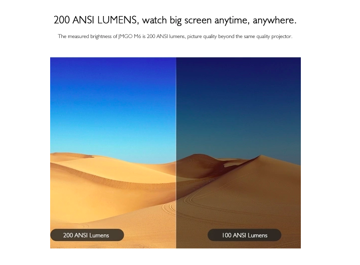 ansi lumens brightness comparison