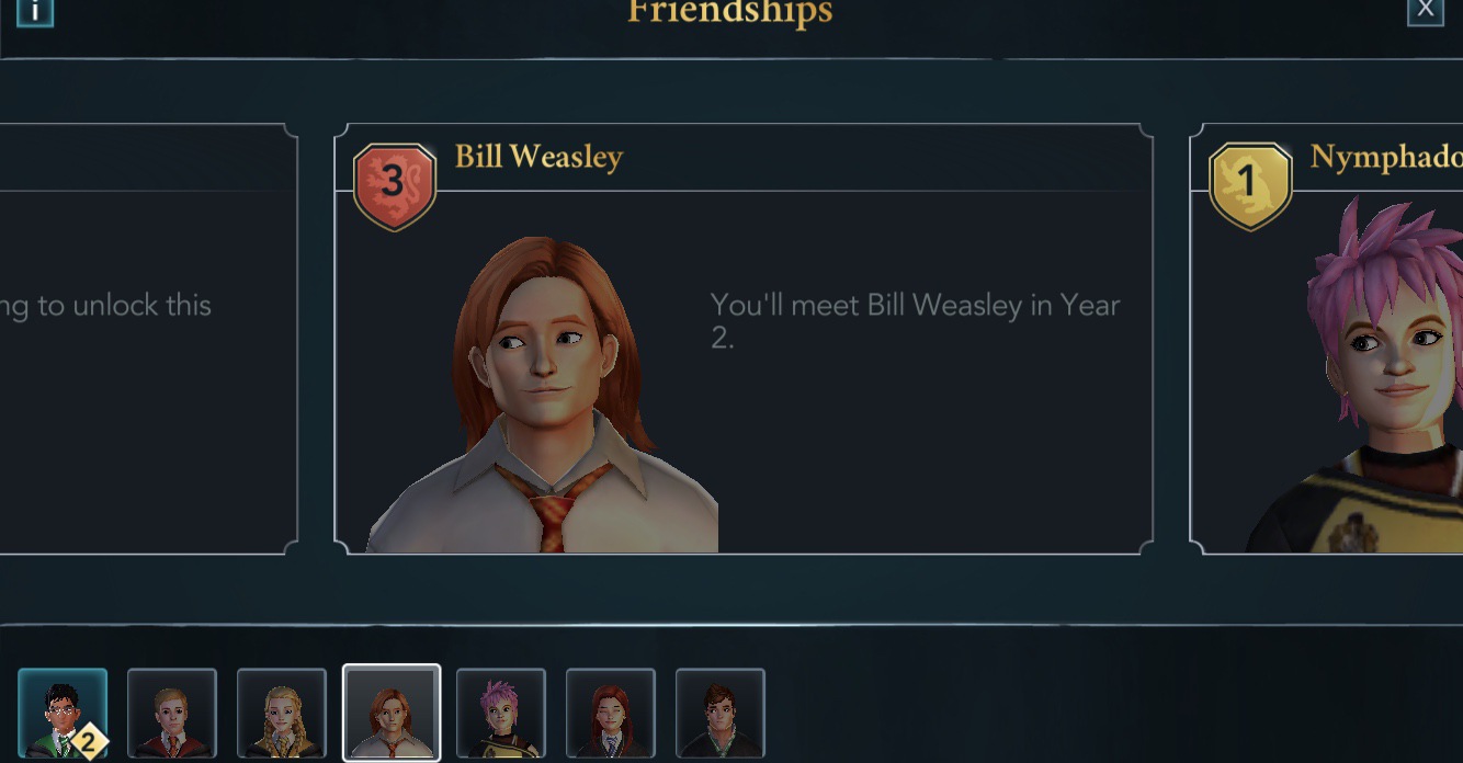 bill weasley friendship
