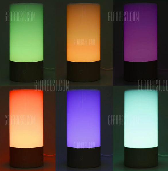 colorful bedside lamps