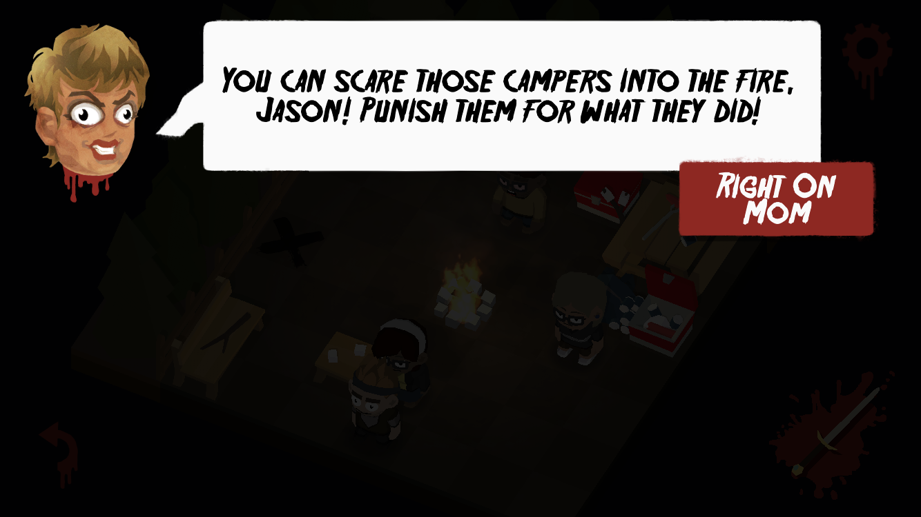 dialogue scare campers