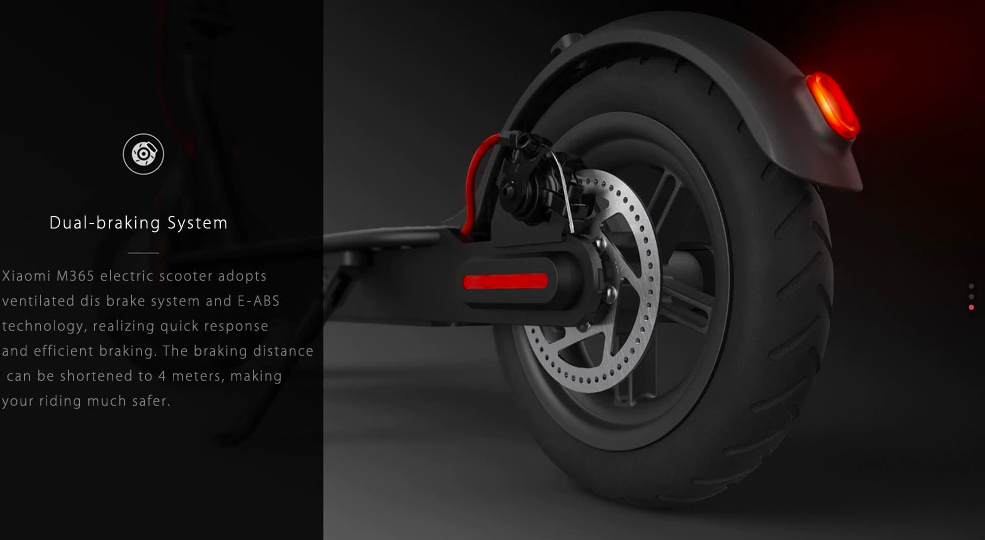 electric scooter dual braking system