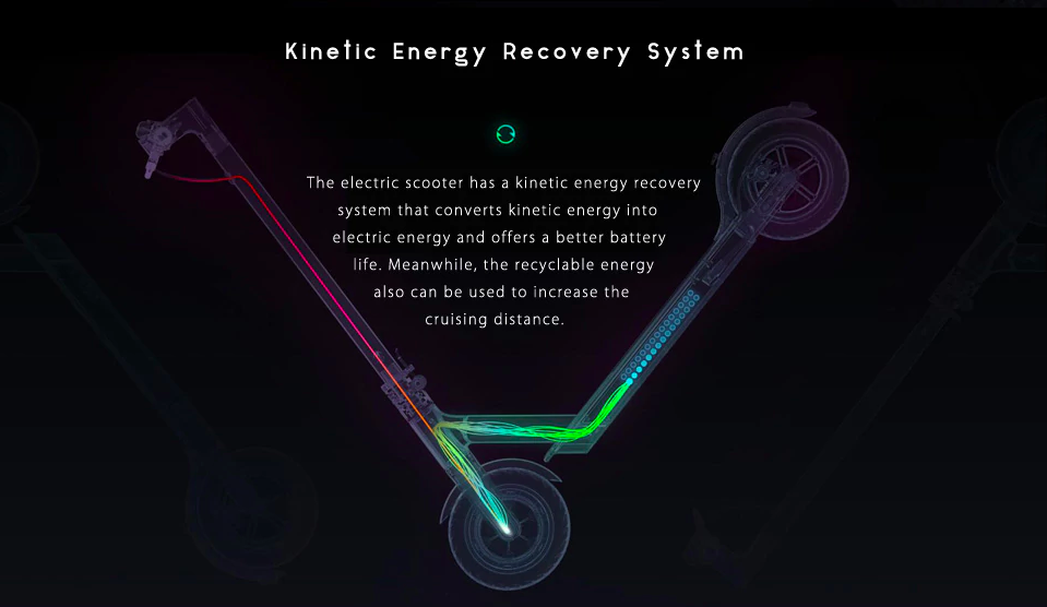 electric scooter kinetic energy system