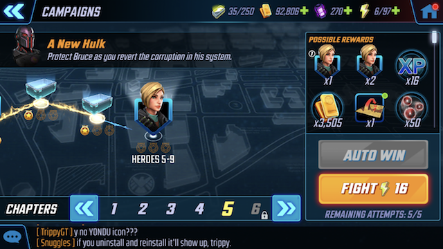 game campaign screen